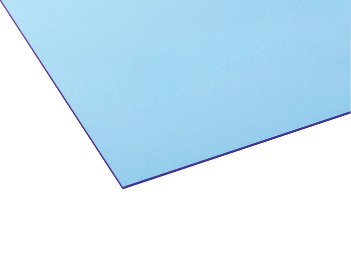 Akrylskiva Blå/blank 3 x 750 x 1000 mm Rias